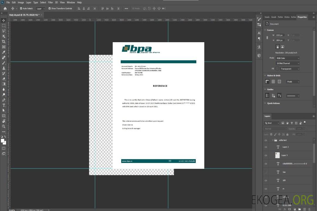 Référence Cuba , Banco Popular de Ahorro , closure template